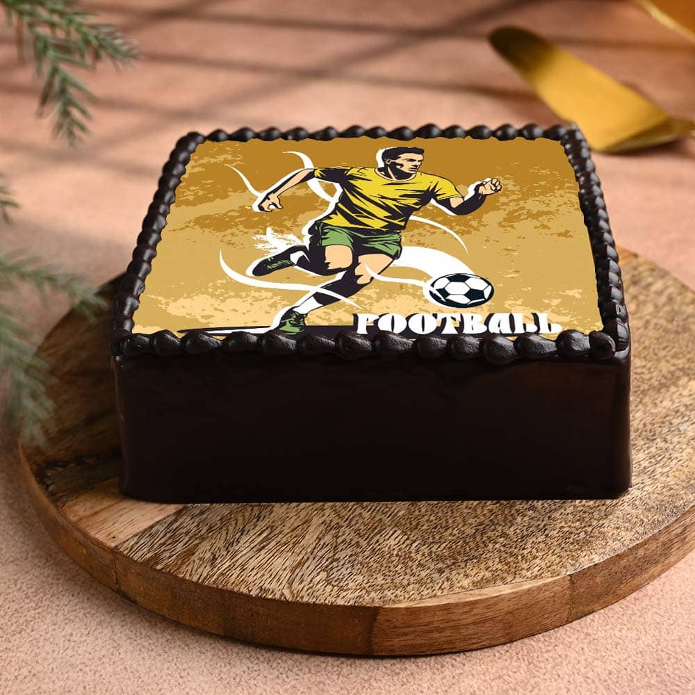 Football Fever Photo Cake