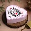 Forever Love Heart Photo Cake