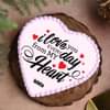 Forever Love Heart Photo Cake