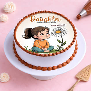 Forever Loved Daughter Cake