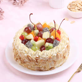 Tropical Fruit n Almond Cake Tropical Fruit n Almond Cake