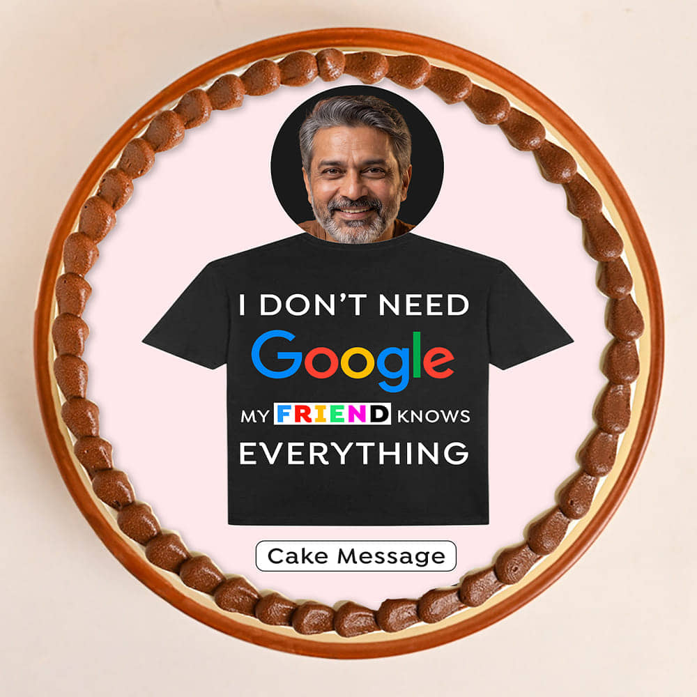 Friend Is Google Quirky Photo Cake