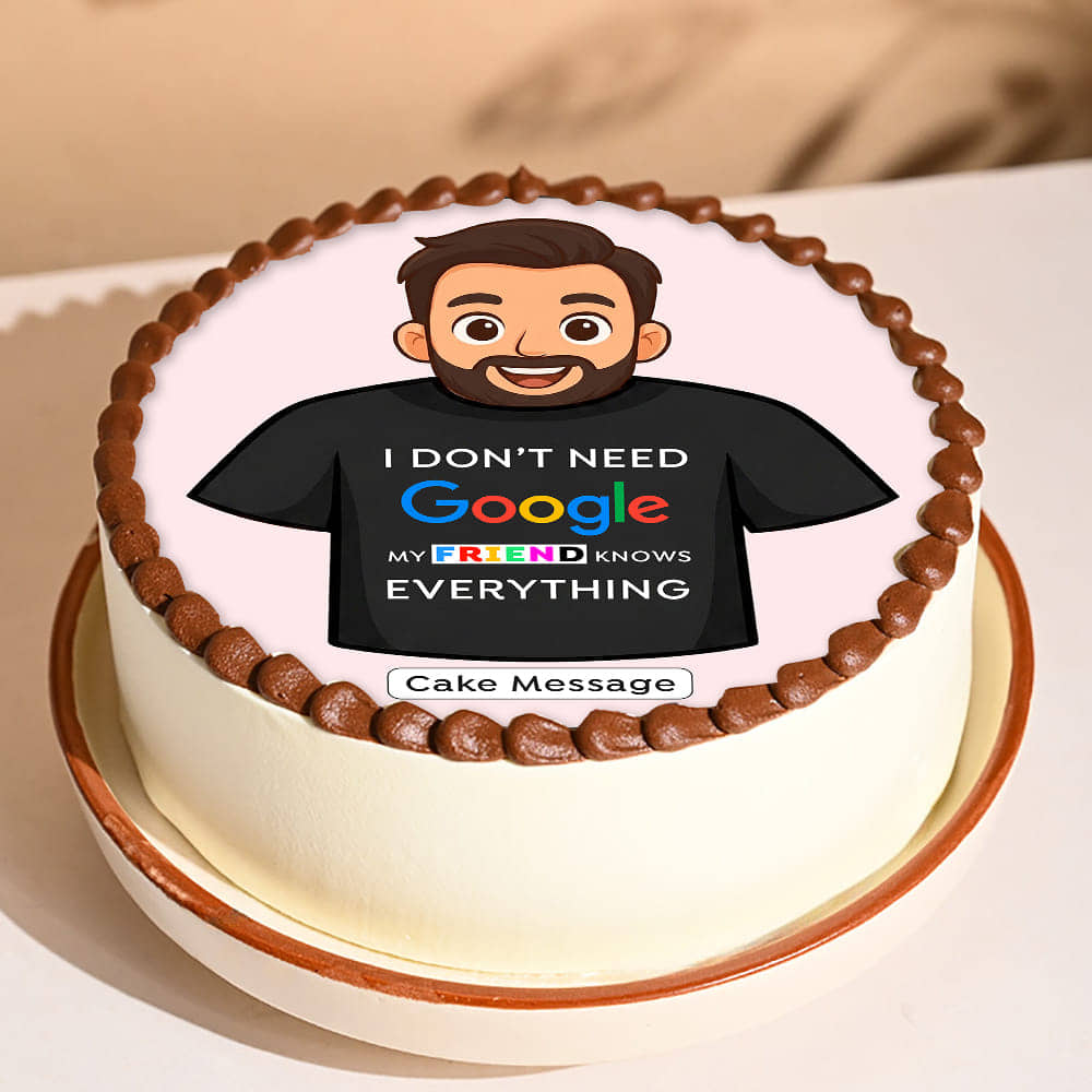 Friend Knows Everything Photo Cake Friend Knows Everything Photo Cake
