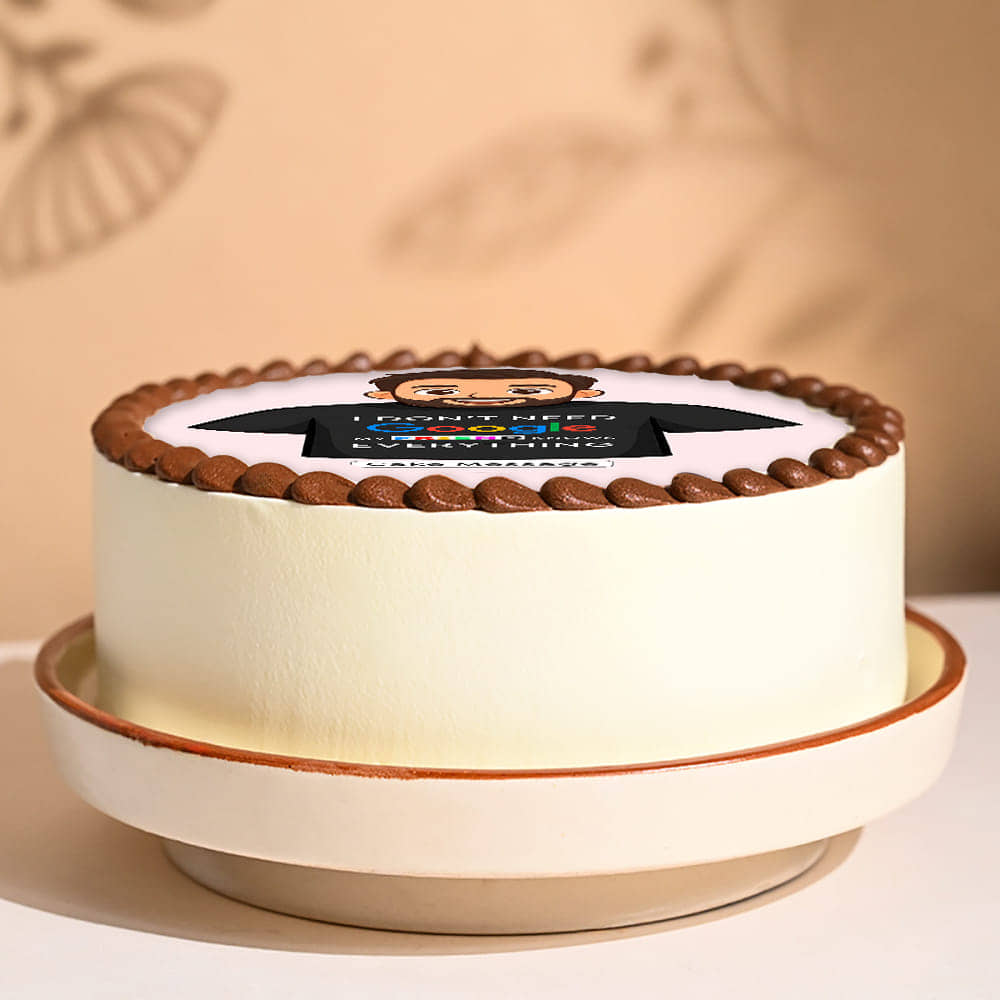 Friend Knows Everything Photo Cake