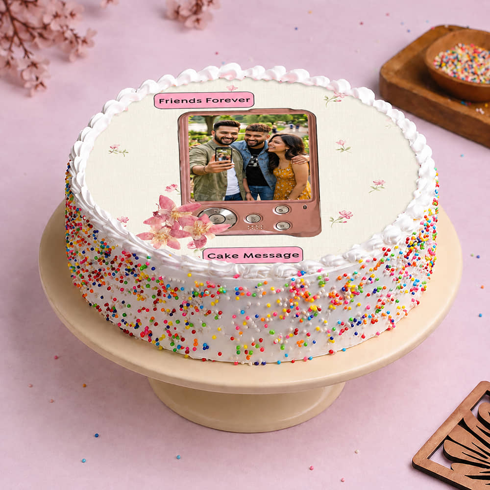 Friends Forever Photo Cake Friends Forever Photo Cake