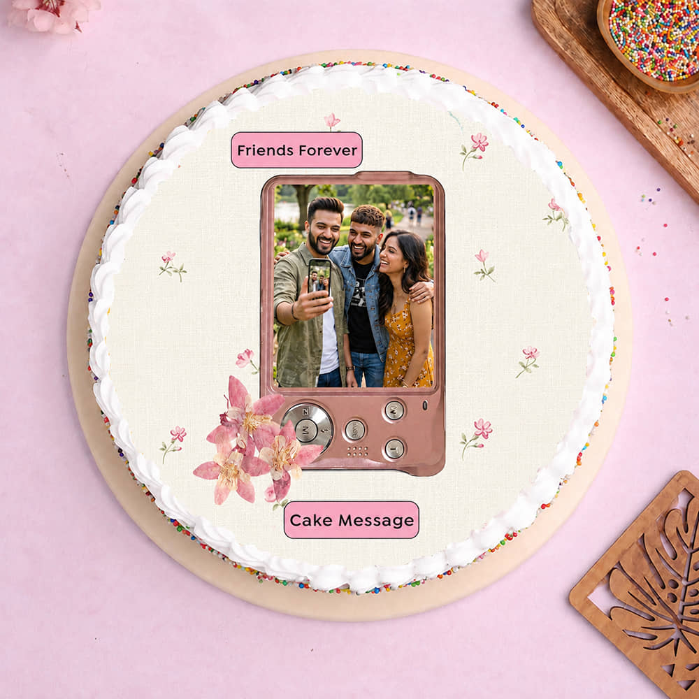 Friends Forever Photo Cake