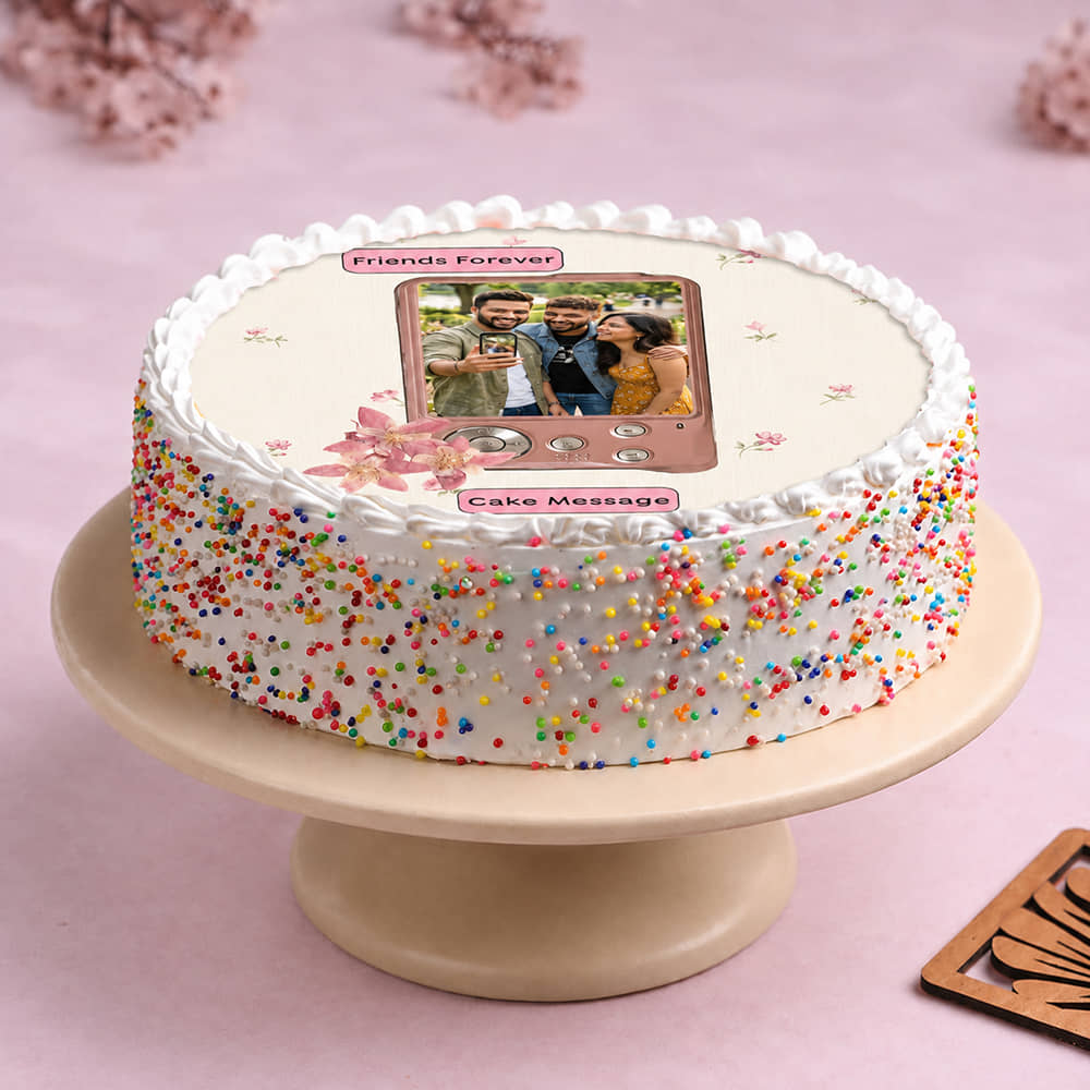 Friends Forever Photo Cake