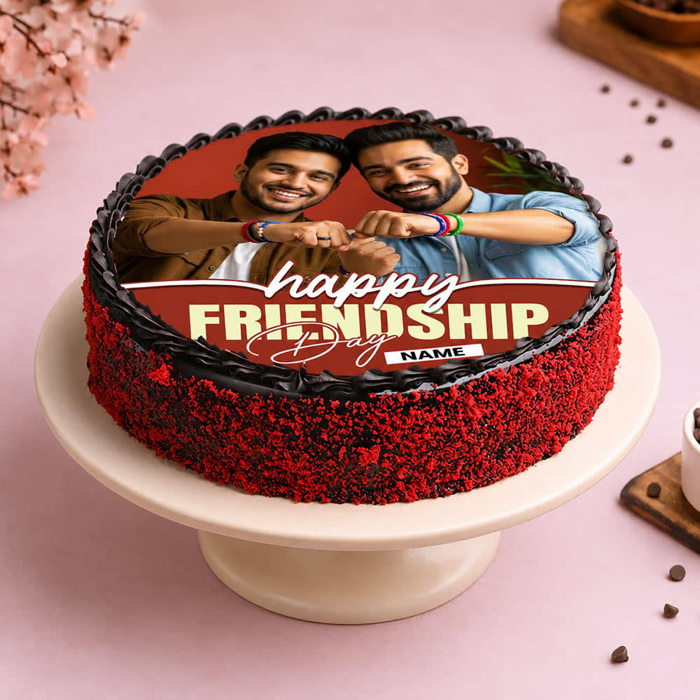 Friendship Day Photo Cake Friendship Day Photo Cake