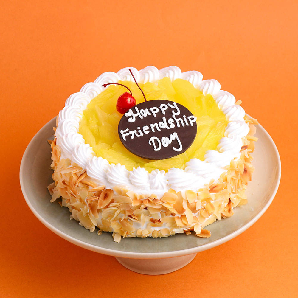 Friendship Day Pineapple Cake