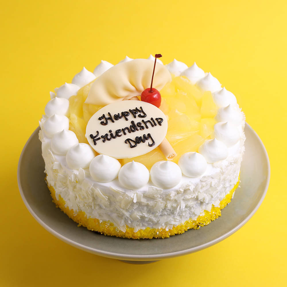 Friendship Day Pineapple Cake