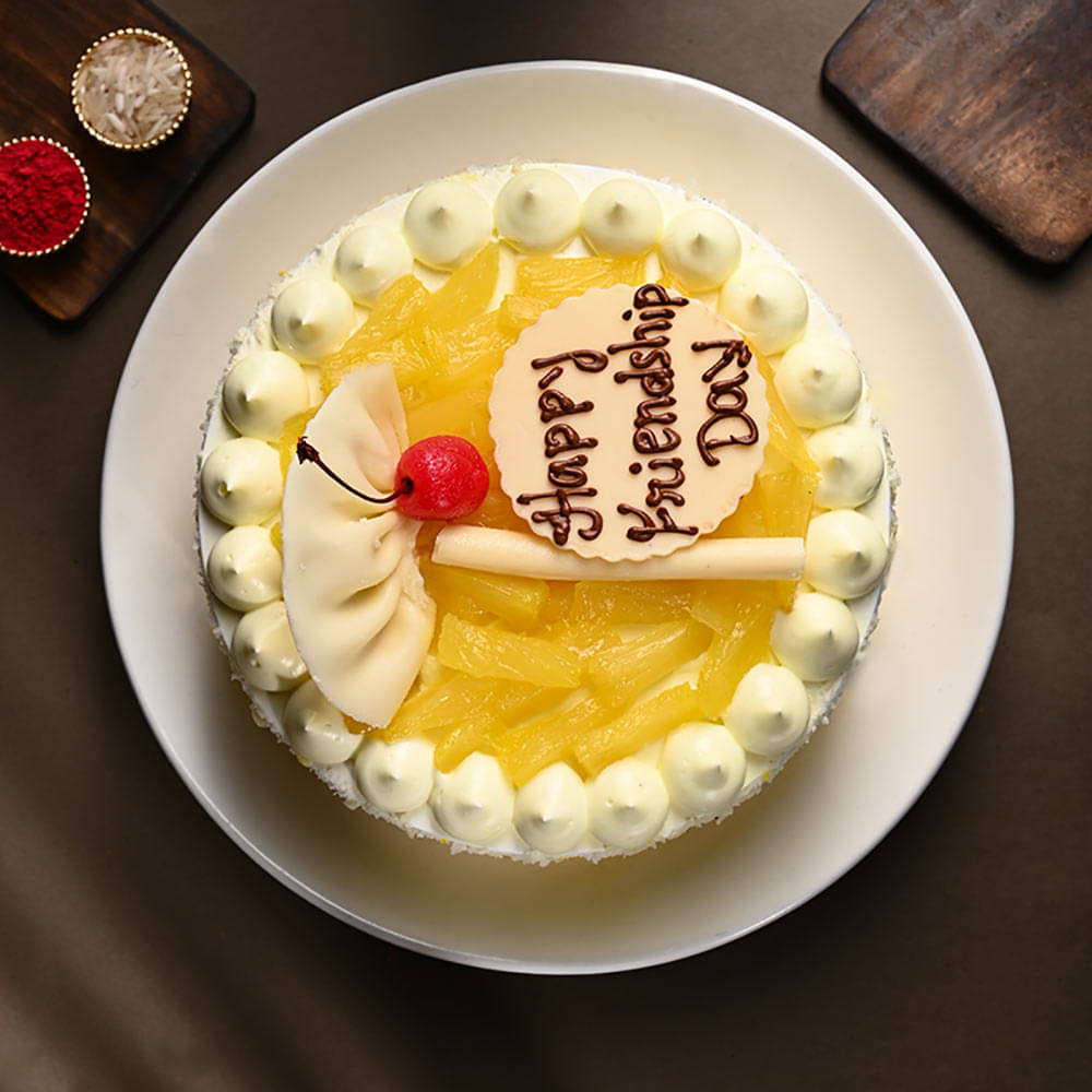 Friendship Day Pineapple Cake