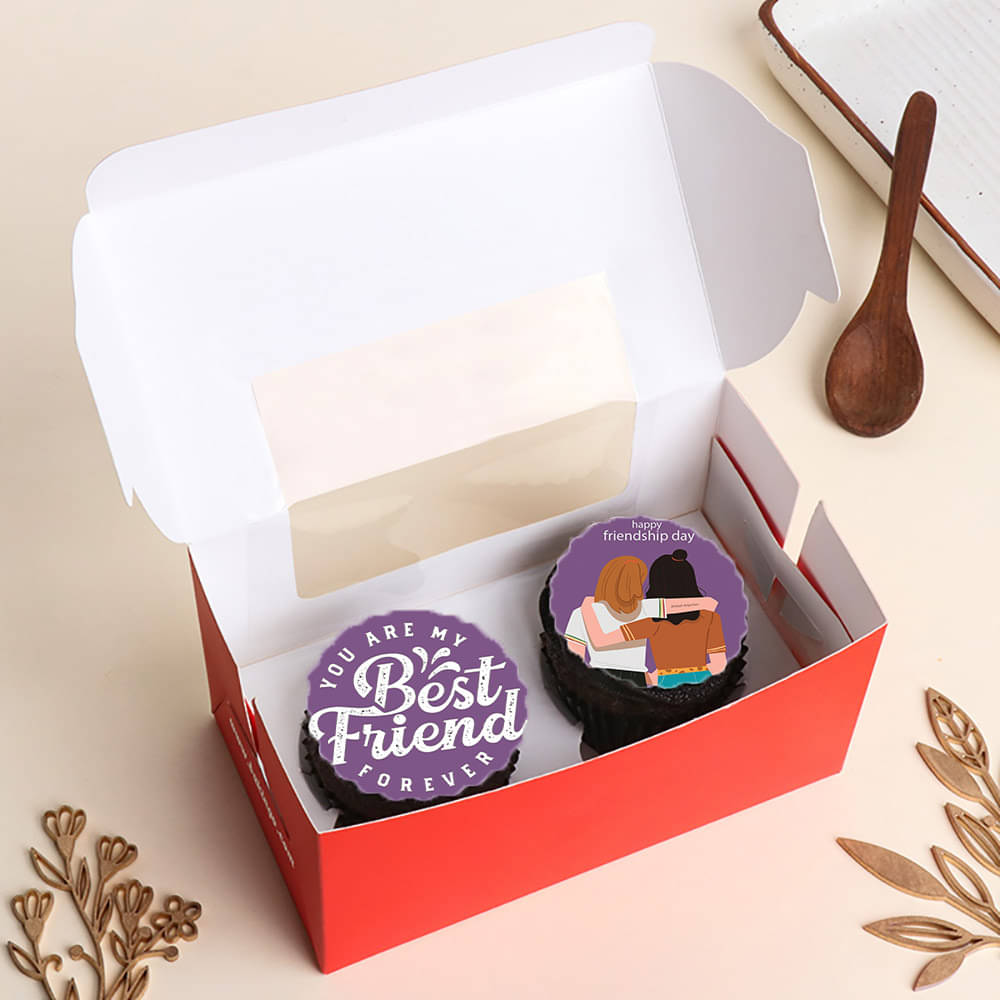 Friendship Day Poster Chocolate Cupcakes