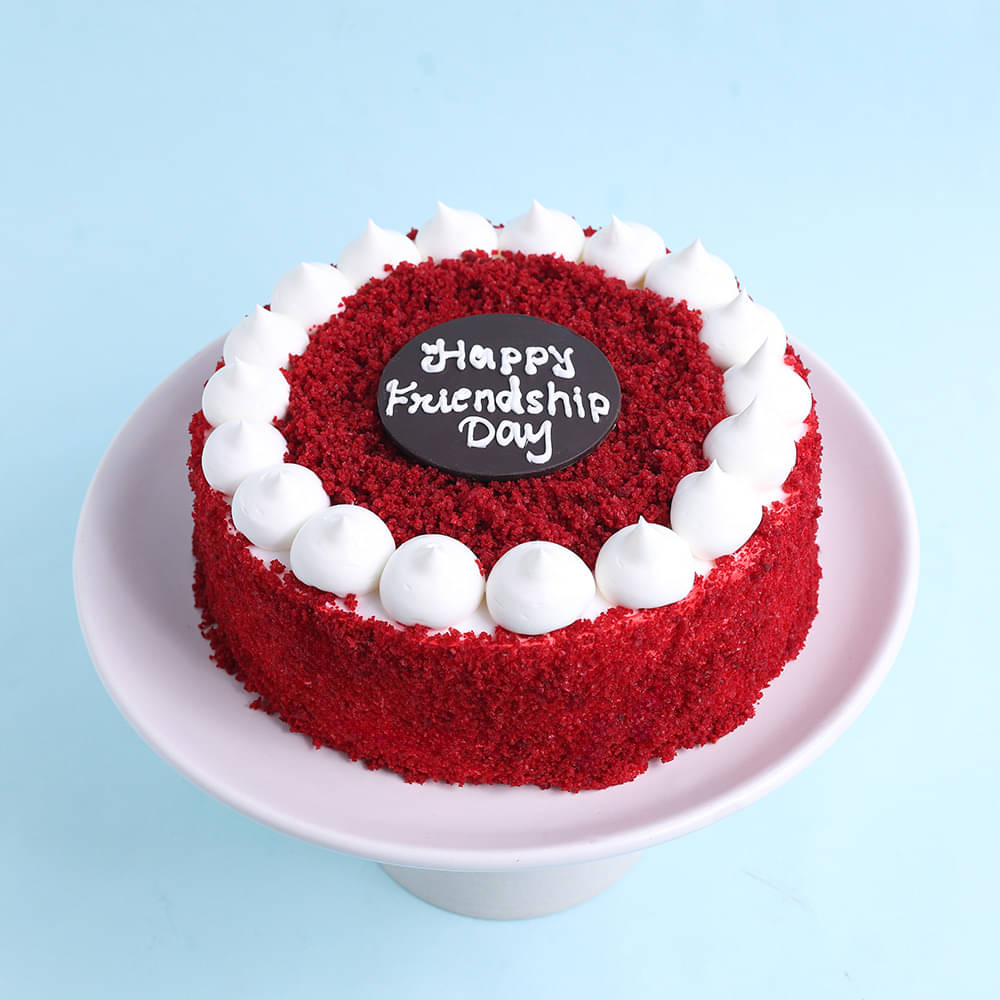 Friendship Day Red Velvet Cake