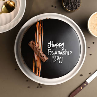 Top View of Chocolicious Friendship Day Cake