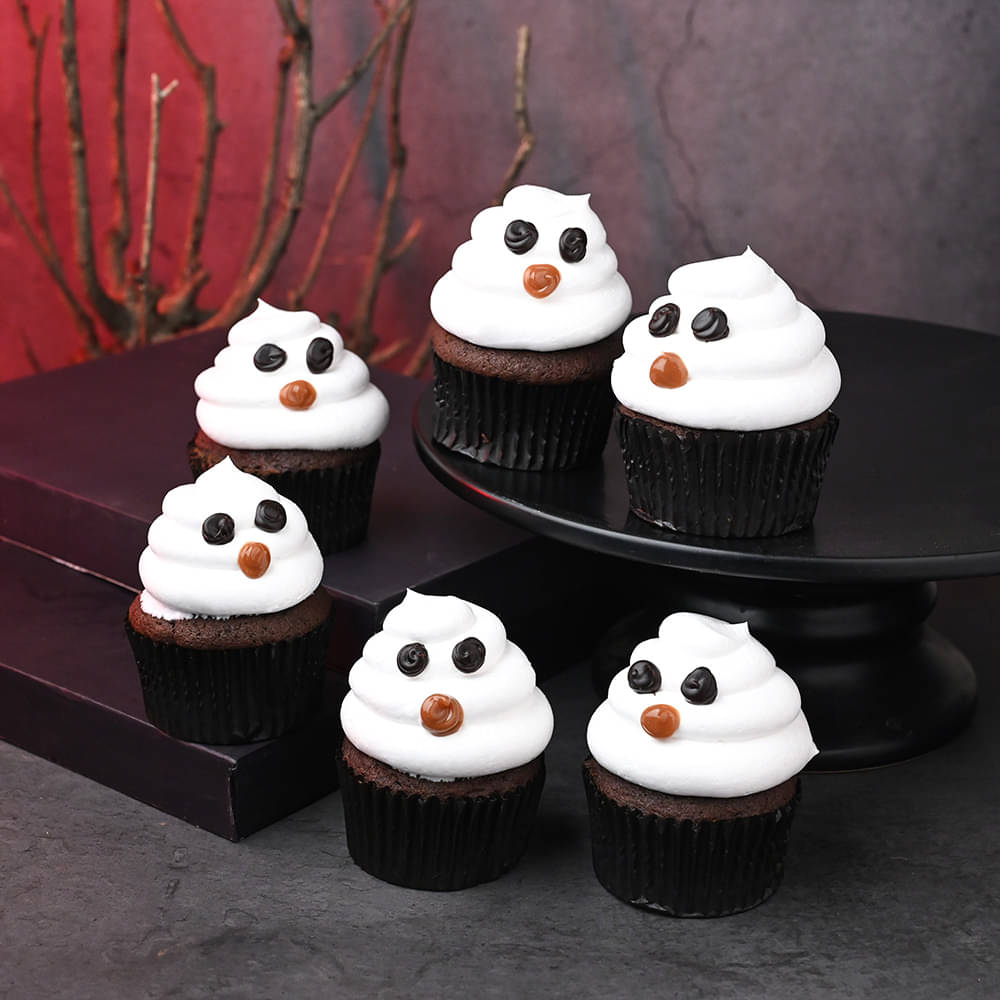 Frosty Ghost Choco Cupcakes
