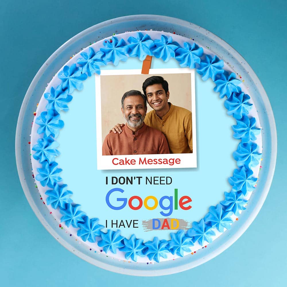Wise Dad Photo Cake