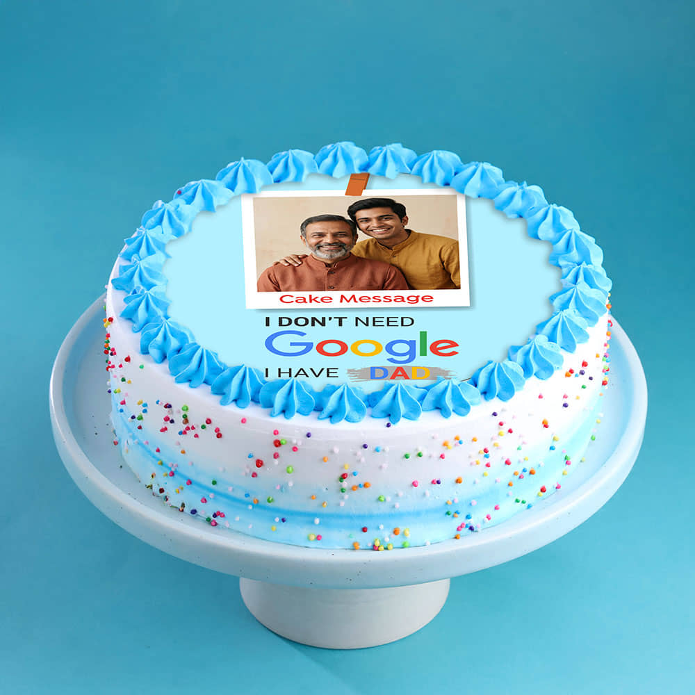 Wise Dad Photo Cake