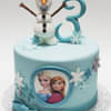 Zoomed View of Frozen Fun Fondant Cake