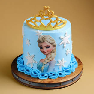Frozen Princess Cream Cake
