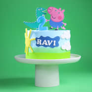 Peppa Pig Cakes Buy Peppa Pig Theme Cake For Girls Boys 2Hrs Delivery