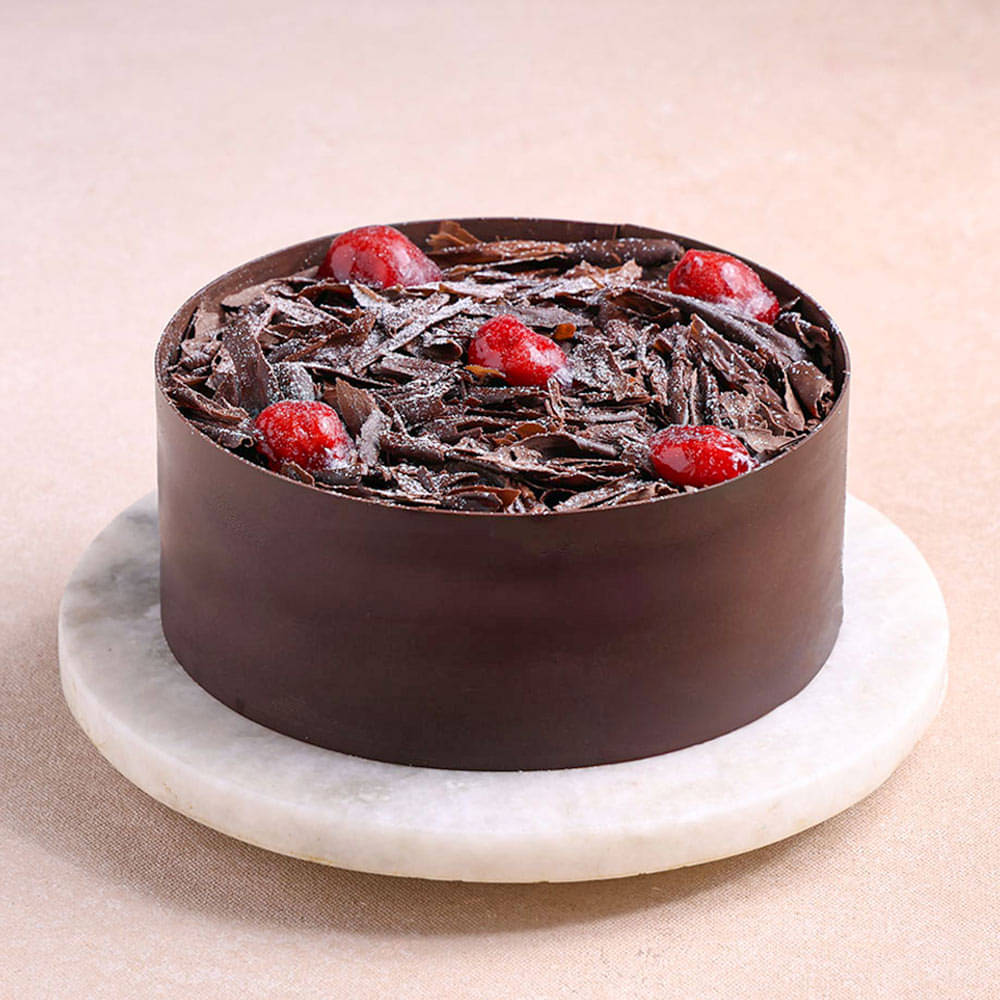 Side View of German Black Forest Cake