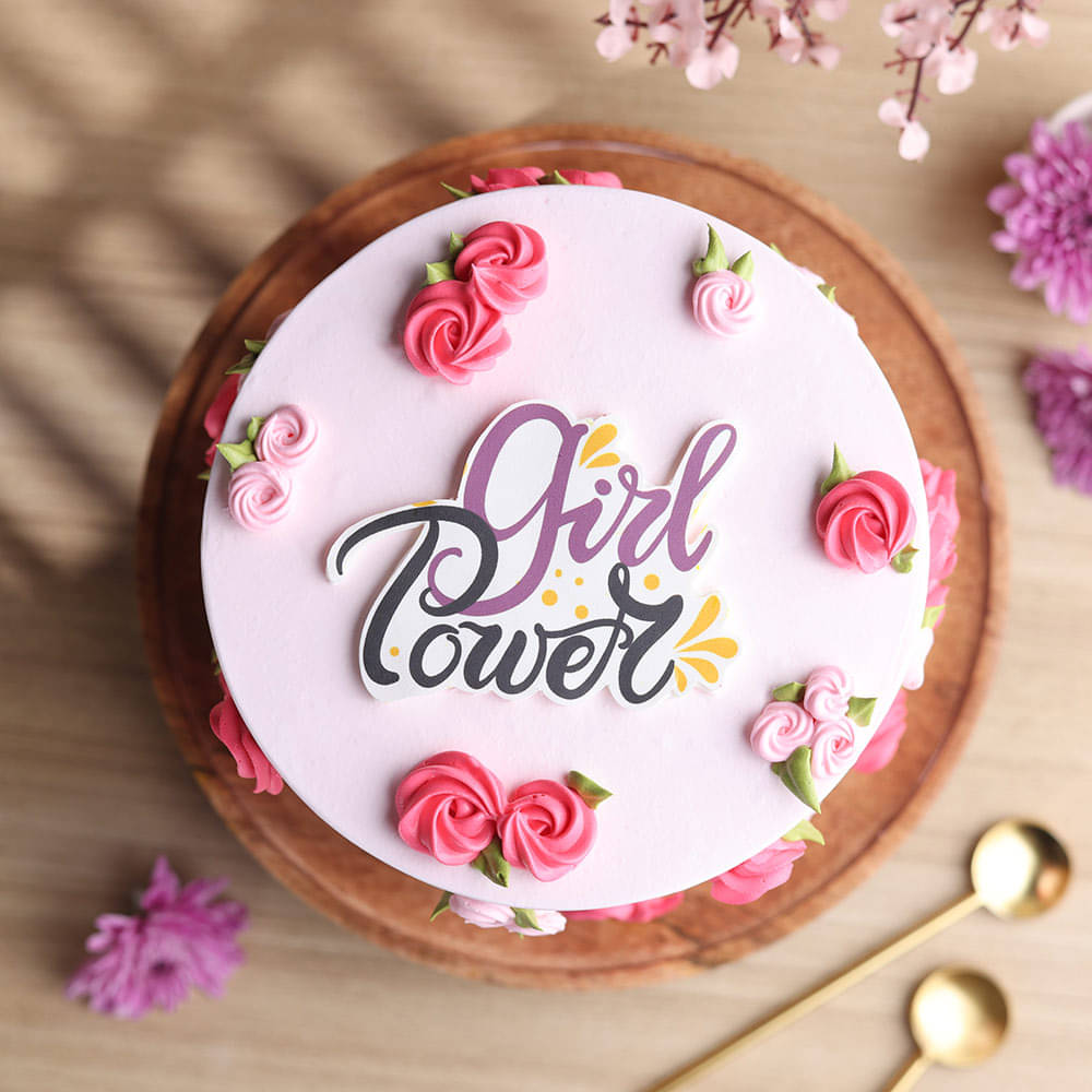 Girl Power Blossoming Cake