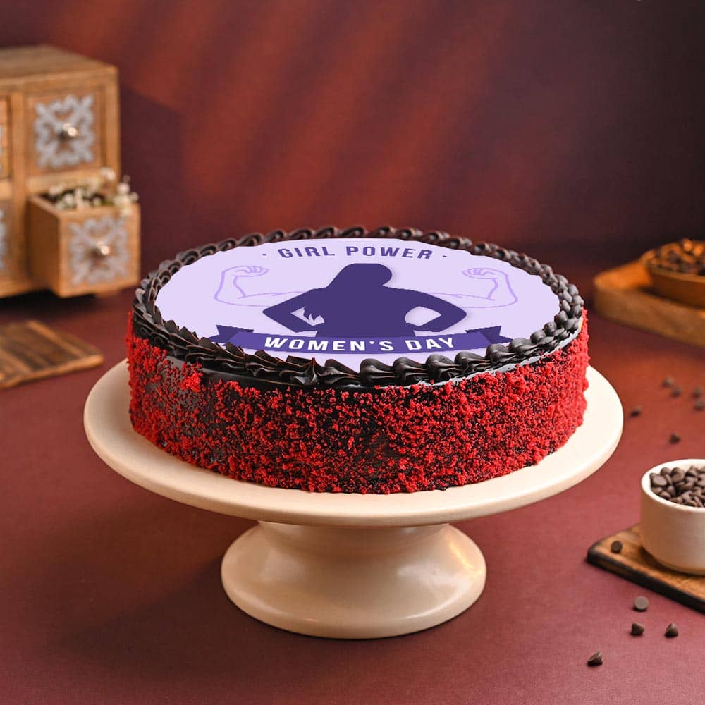 Girl Power Women's Day Cake Women's Day Girl Power Photo Cake
