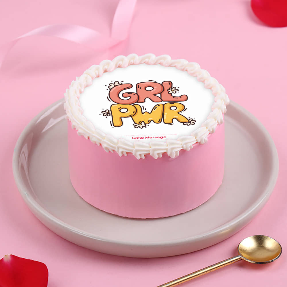 Girl Power Womens Day Bento Cake