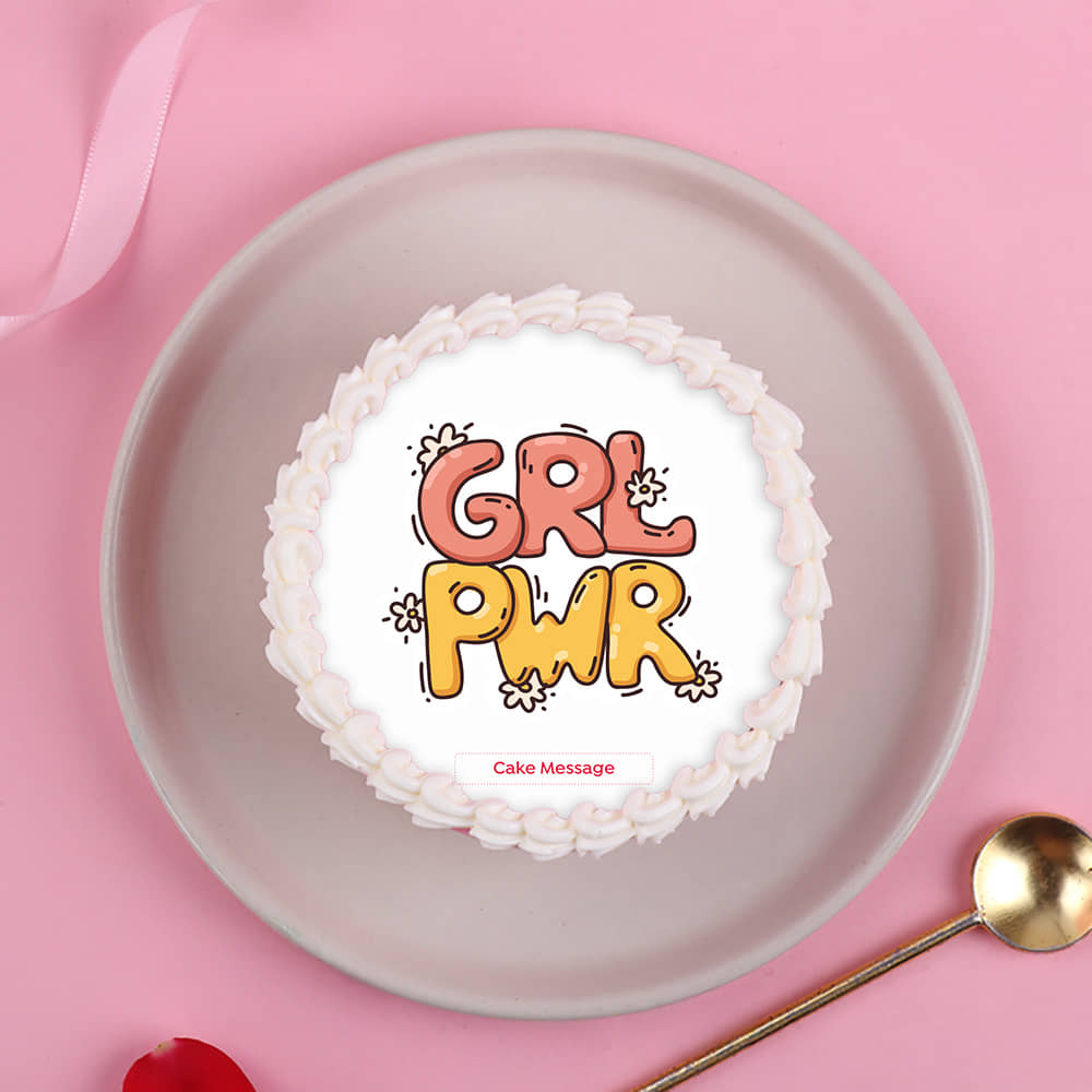 Girl Power Womens Day Bento Cake