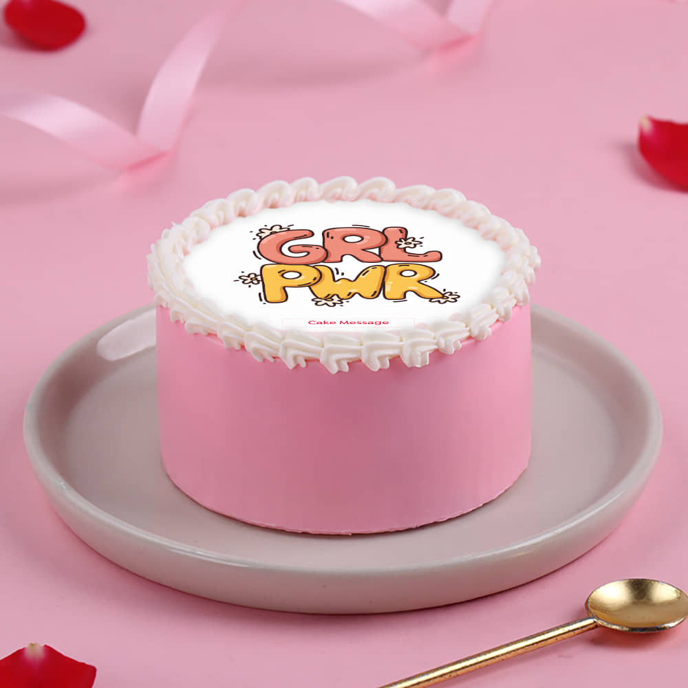 Girl Power Womens Day Bento Cake