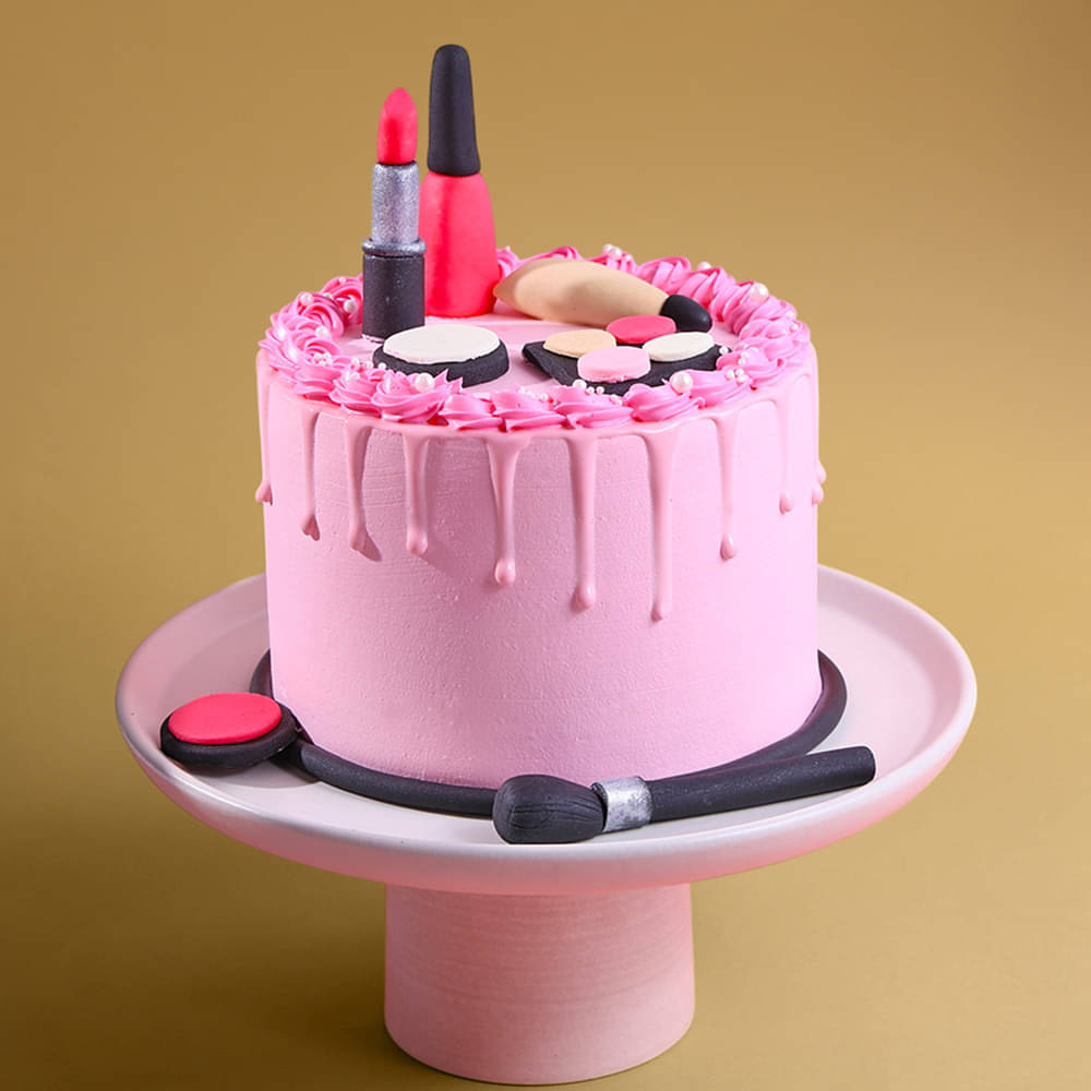 Glam Girl Makeup Cake