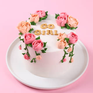 Go Girl Floral Cake