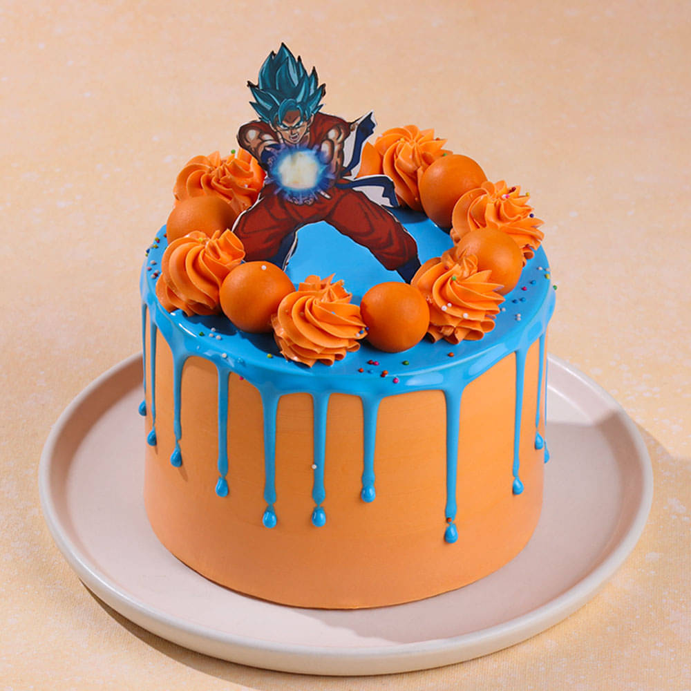Goku Kamehameha DBZ Cake Online