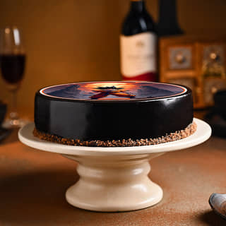 Side View of Goku Sunset Cake