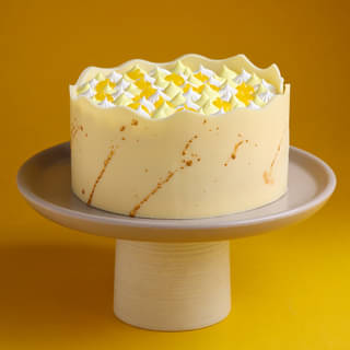 Front View of Golden Pineapple Paradise Cake Front View of Golden Pineapple Paradise Cake