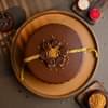 Golden Rakhi Truffle Cake