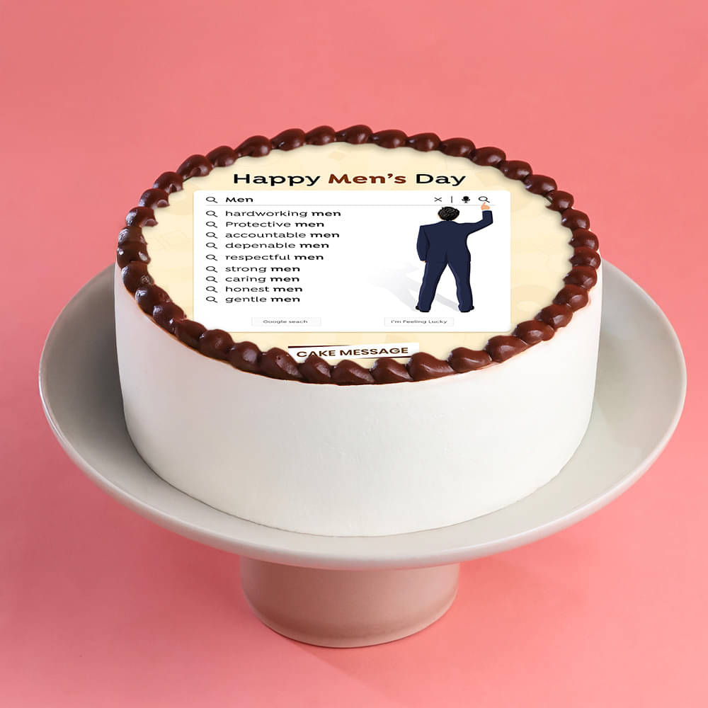 Google Search Theme Mens Day Cake