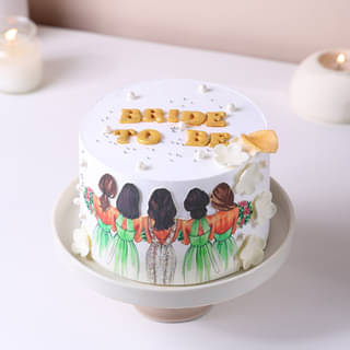 Gorgeous Bride To Be Cake