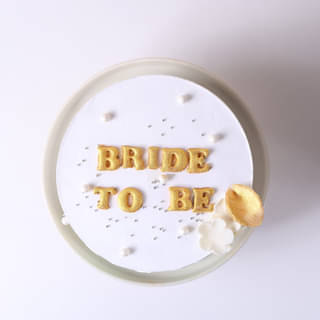 Front View of Gorgeous Bride To Be Cake