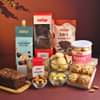 Front View of Premium Sweets N Cookies Gift Hamper