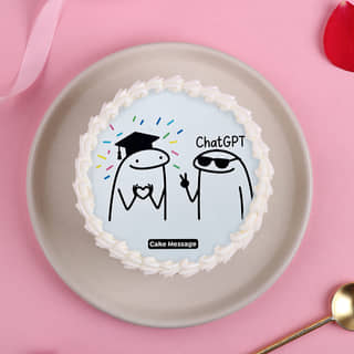 Top View of GPT Pass Graduation Cake Top View of GPT Pass Graduation Cake