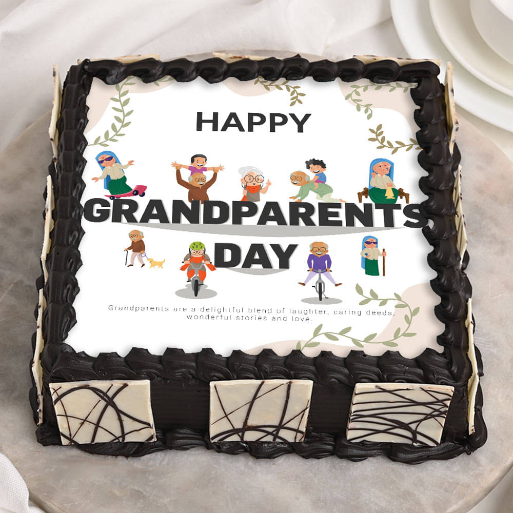 Cartoon Cute Grandparents Birthday Cake Decoration Grandfather Grandmother  Birthday Cake Decorcar Car Decor - Walmart.com