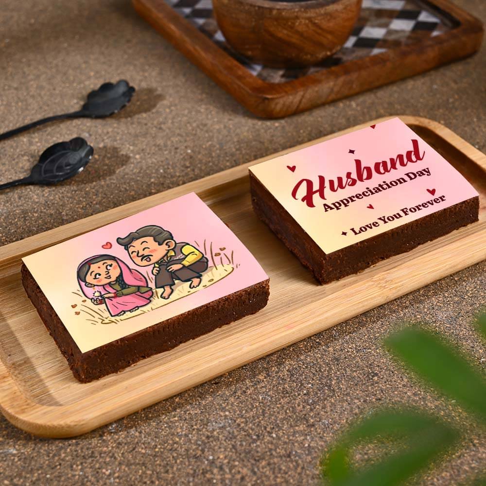 Gratitude Walnut Brownie Duo for Husband