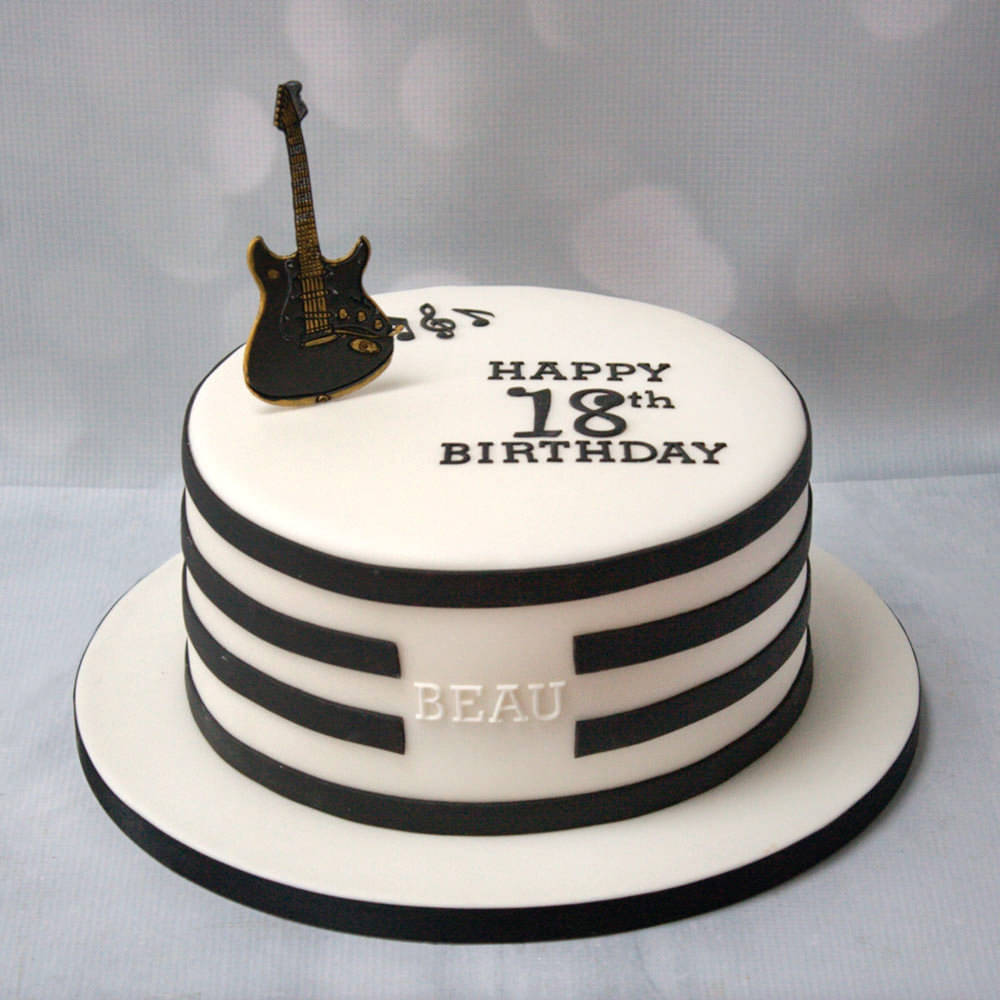 Guitar Birthday Cake - CakeCentral.com