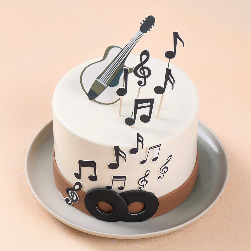 Guitars N Records Cake