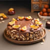 Gulab Jamun Cake With Designer Rakhi Duo