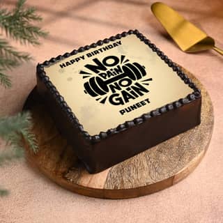 Gym Buff Birthday Cake