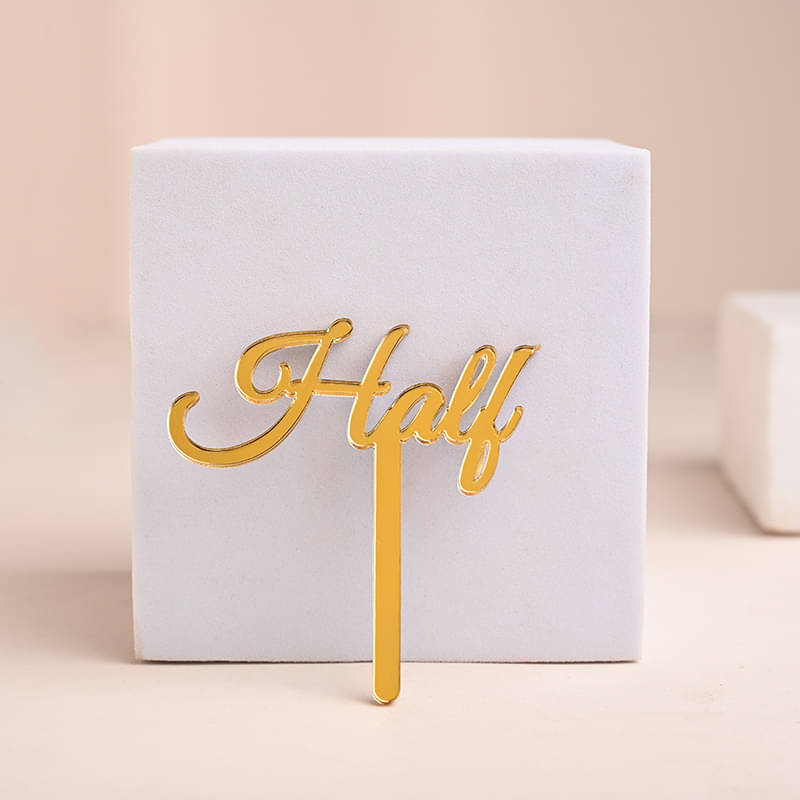 Half Cake Topper