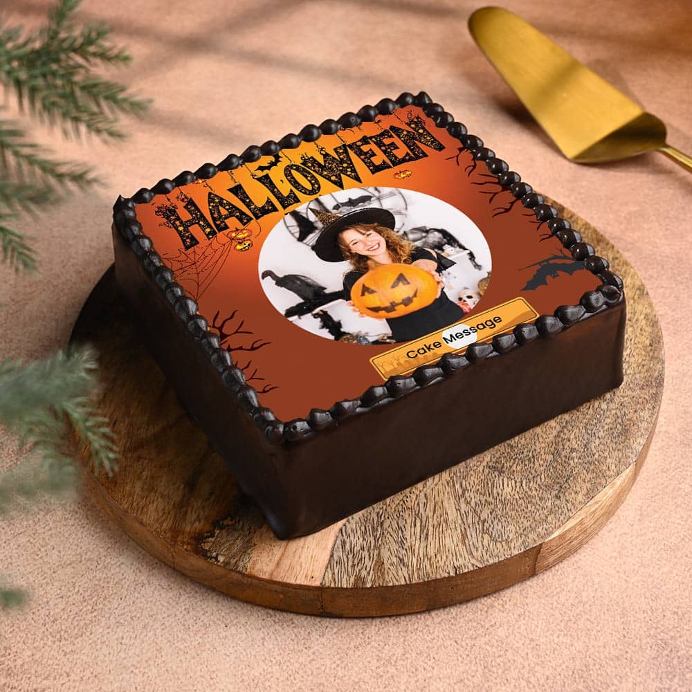 Halloween Haunt Photo Cake
