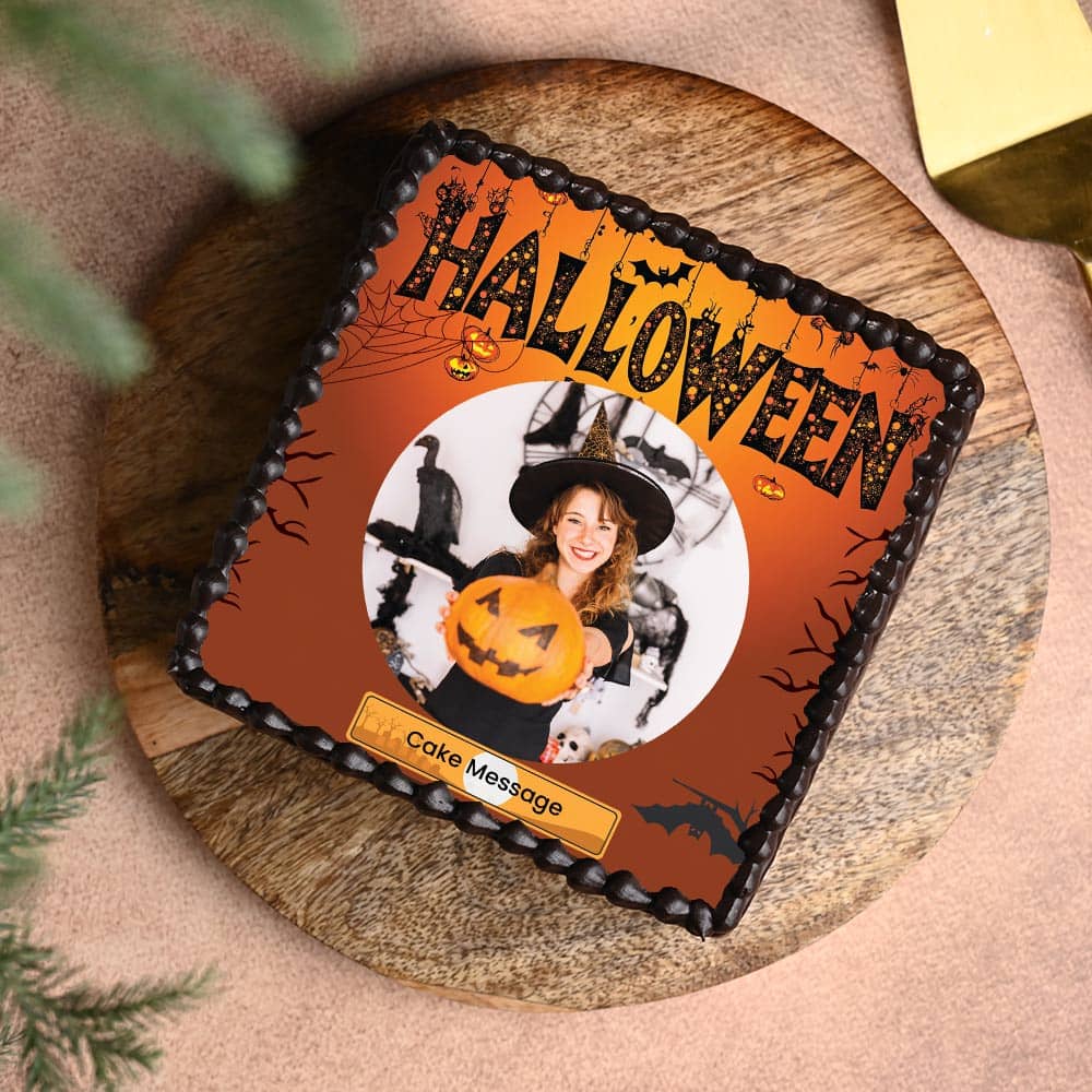 Halloween Haunt Photo Cake